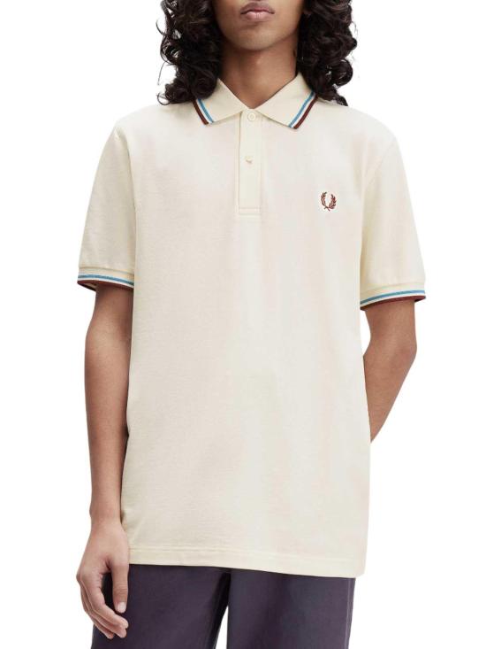 25FW 프레드페리 폴로 티셔츠 M3600PZ46 Cream - FRED PERRY