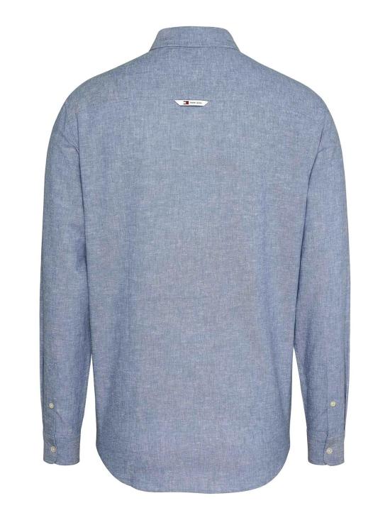  타미힐피거 긴팔 셔츠 DM0DM18962C6C Blue - TOMMY HILFIGER