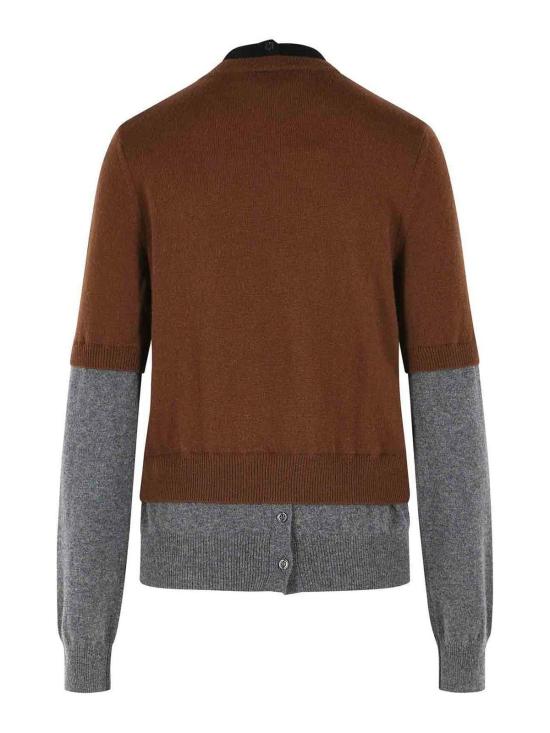 26FW 마르니 긴팔 티셔츠 GCMD0678Q0UFX331MXM53 Brown - MARNI