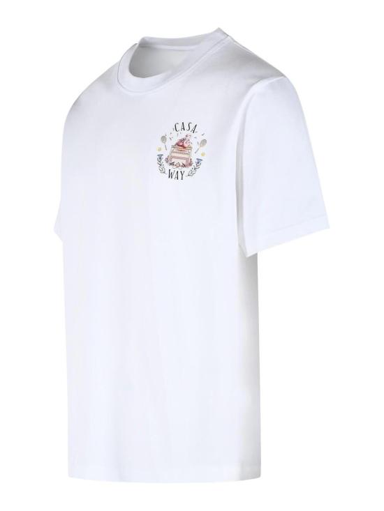 26FW 카사블랑카 반팔 티셔츠 MPF26JTS00105 White - CASABLANCA