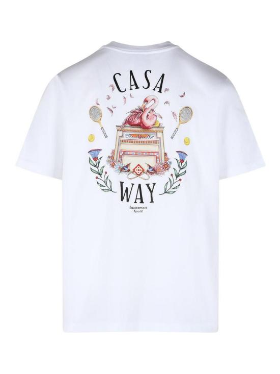 26FW 카사블랑카 반팔 티셔츠 MPF26JTS00105 White - CASABLANCA