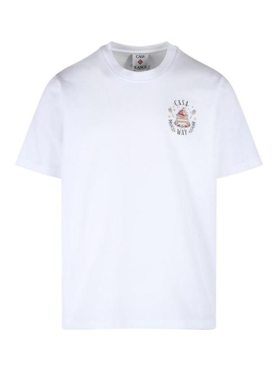 26FW 카사블랑카 반팔 티셔츠 MPF26JTS00105 White