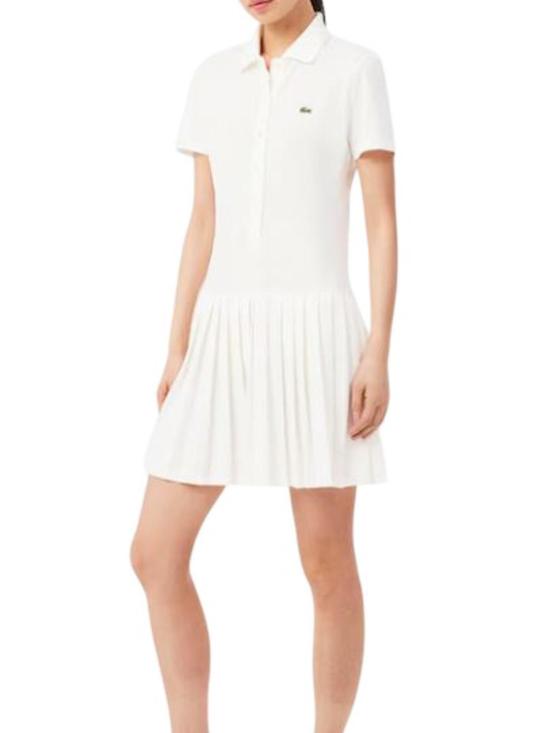 26SS 라코스테 미디 스커트 EF182270V Cream - LACOSTE