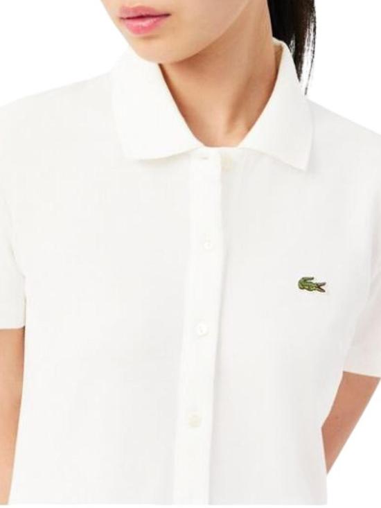 26SS 라코스테 미디 스커트 EF182270V Cream - LACOSTE
