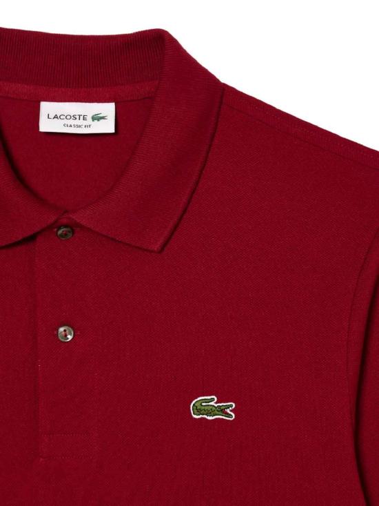 26FW 라코스테 클래식 롱슬리브 폴로 셔츠 L1312476 Dark Red - LACOSTE