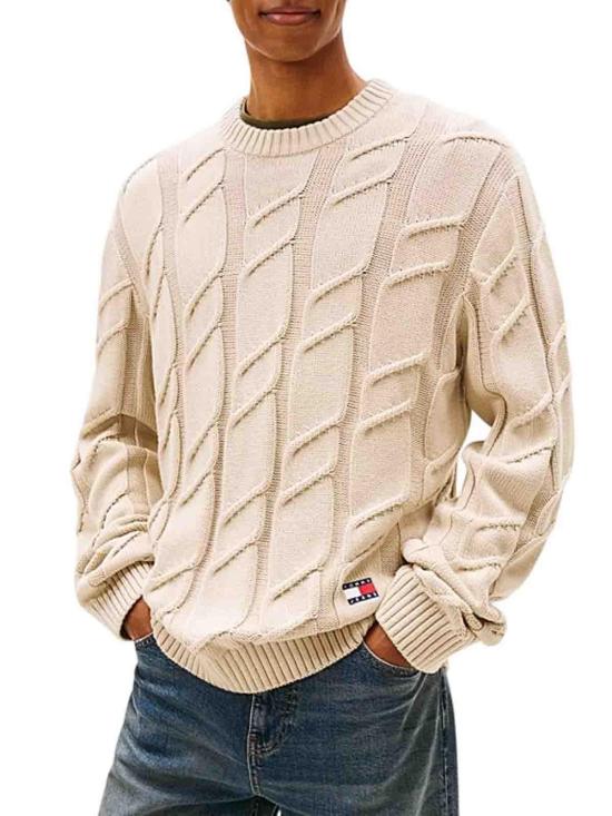 26SS 타미힐피거 스웨터 DM0DM22355ABY BEIGE - TOMMY HILFIGER