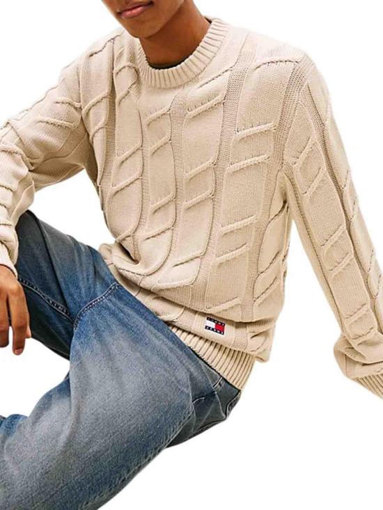 26SS 타미힐피거 스웨터 DM0DM22355ABY BEIGE - TOMMY HILFIGER