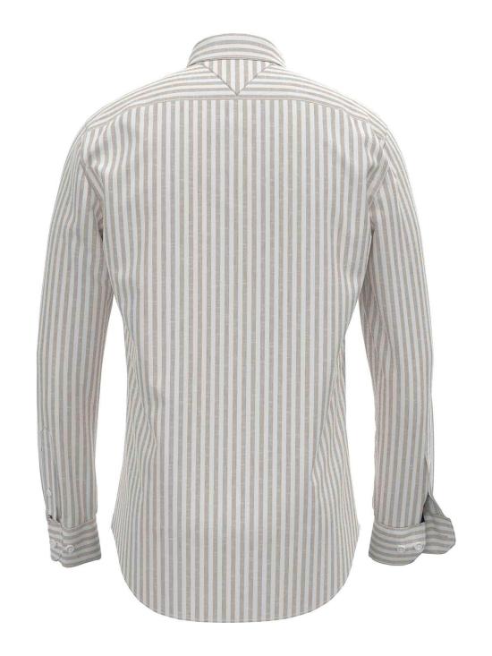  타미힐피거 긴팔 셔츠 MW0MW346460AA Beige - TOMMY HILFIGER