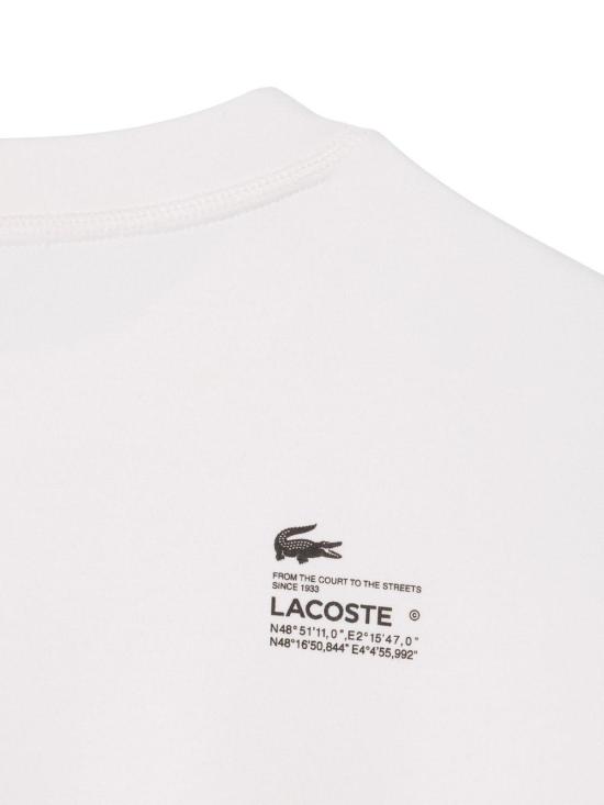 25FW 라코스테 라코스테 더블 페이스드 스웨트셔츠 SF5614001 White - LACOSTE