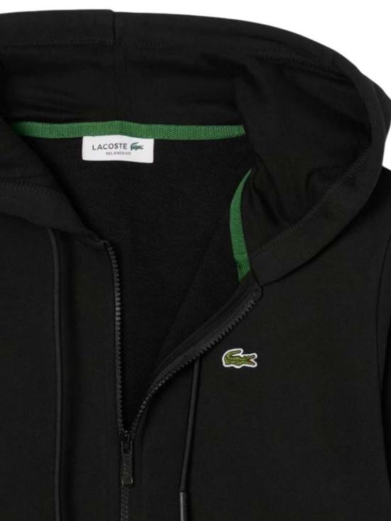 26FW 라코스테 후드 티셔츠 SF5256031 Black - LACOSTE