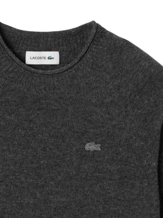 26FW 라코스테 카디드울 크루넥 스웨터 AF4160050 Grey - LACOSTE