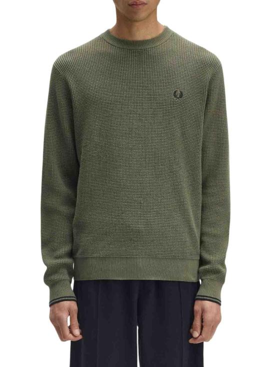 26FW 프레드페리 스웨터 K6507X21 GREEN - FRED PERRY