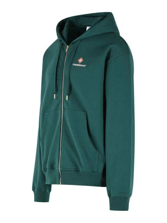 26FW 카사블랑카 후드 티셔츠 MPF26JTP51201 Green - CASABLANCA