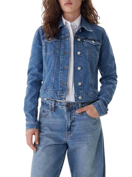 26SS 타미힐피거 미디 스커트 DW0DW224891A5 Blue - TOMMY HILFIGER