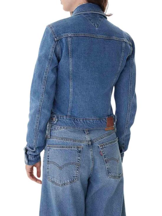 26SS 타미힐피거 미디 스커트 DW0DW224891A5 Blue - TOMMY HILFIGER