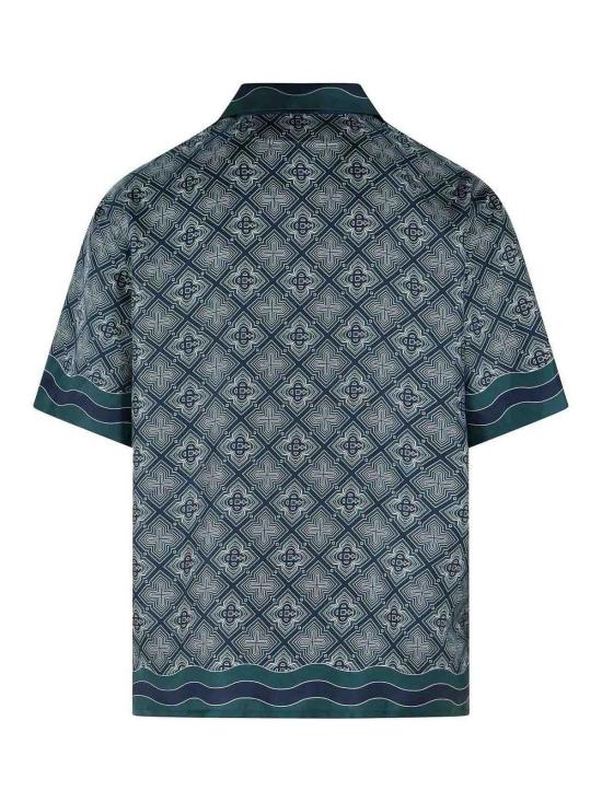 26FW 카사블랑카 반팔 셔츠 MPF26SH00308 Green - CASABLANCA