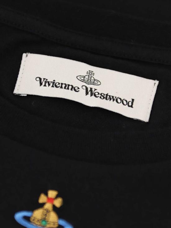  비비안웨스트우드 PERU 페루 ORB 반팔 티셔츠 3G010017J001MGON401GO Black - VIVIENNE WESTWOOD