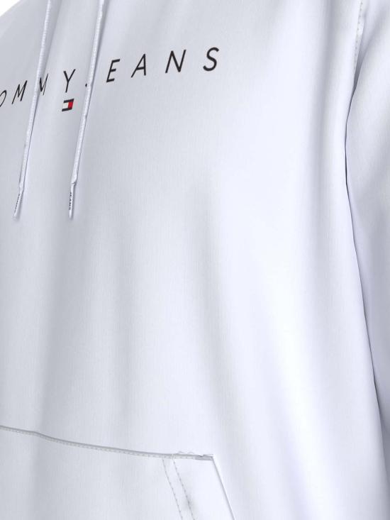  타미힐피거 후드 티셔츠 DM0DM17985YBR White - TOMMY HILFIGER
