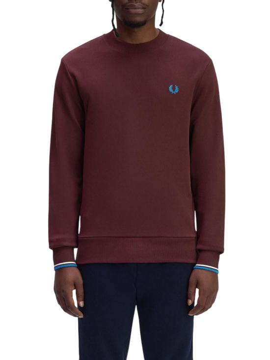 25FW 프레드페리 긴팔 티셔츠 M7535Z63 Dark Red - FRED PERRY