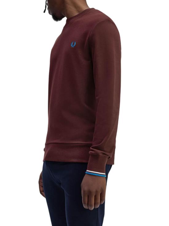 25FW 프레드페리 긴팔 티셔츠 M7535Z63 Dark Red - FRED PERRY
