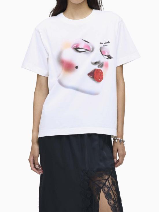 26FW 마크제이콥스 반팔 티셔츠 2S6RTP050C38 WHITE - MARC JACOBS