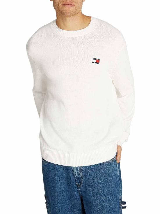 타미힐피거 스웨터 DM0DM20706YBH WHITE - TOMMY HILFIGER