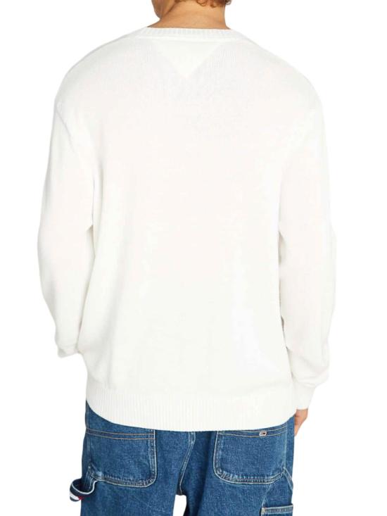  타미힐피거 스웨터 DM0DM20706YBH WHITE - TOMMY HILFIGER