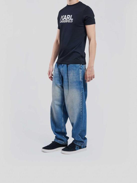  칼라거펠트 반팔 티셔츠 755087554235910 Black - KARL LAGERFELD