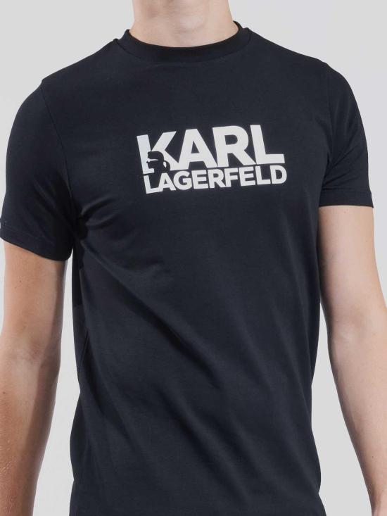  칼라거펠트 반팔 티셔츠 755087554235910 Black - KARL LAGERFELD