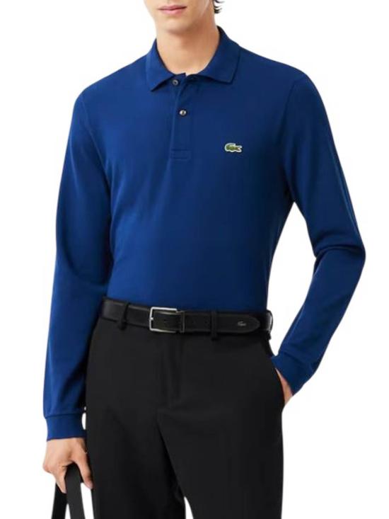 25FW 라코스테 클래식 롱슬리브 폴로 셔츠 L1312F9F Blue - LACOSTE