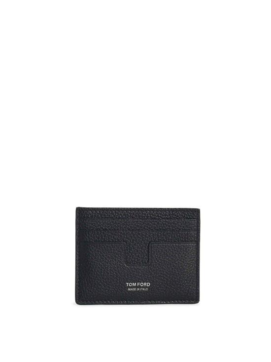 26FW 톰포드 페블 레더 클래식 카드 홀더 Y0233LCL158SNAA Black