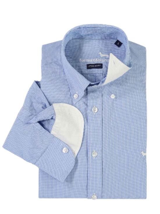  하몬트앤블레인 긴팔 셔츠 CRM011012962M810 Blue - HARMONT & BLAINE