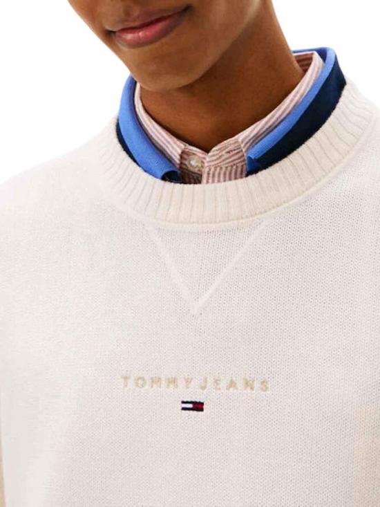 26SS 타미힐피거 스웨터 DM0DM22352YBH WHITE - TOMMY HILFIGER