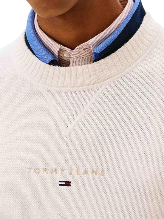 26SS 타미힐피거 스웨터 DM0DM22352YBH WHITE - TOMMY HILFIGER