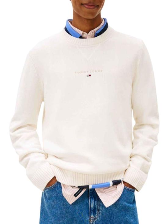 26SS 타미힐피거 스웨터 DM0DM22352YBH WHITE - TOMMY HILFIGER