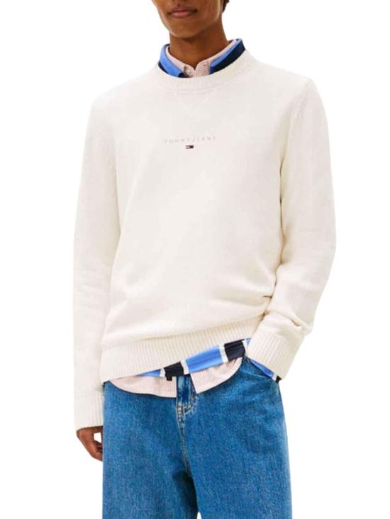 26SS 타미힐피거 스웨터 DM0DM22352YBH WHITE - TOMMY HILFIGER