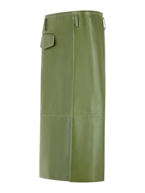 26FW 마르니 미디 스커트 GOMX0845J0ULA76900V78 Green - MARNI