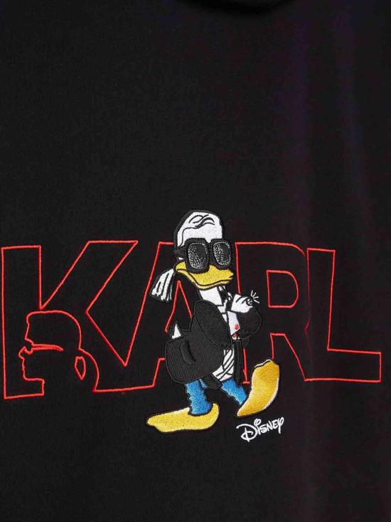  칼라거펠트 후드 티셔츠 705097532930990 Black - KARL LAGERFELD