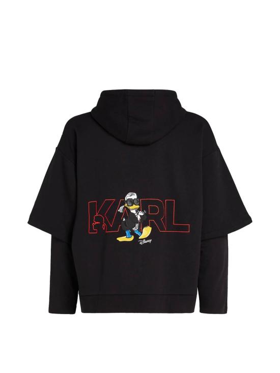  칼라거펠트 후드 티셔츠 705097532930990 Black - KARL LAGERFELD