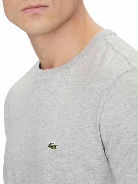  라코스테 피마 코튼 저지 크루넥 티셔츠 TH6709CCA Grey - LACOSTE