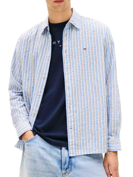 26SS 타미힐피거 셔츠 DM0DM22785C38 Blue - TOMMY HILFIGER