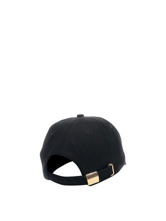 25FW 베르사체 겔 아웃라인 로고 베이스볼 캡 79YAZK32ZG387G89 Black - VERSACE