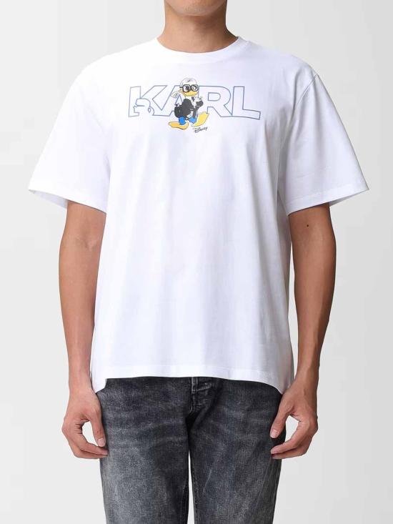  칼라거펠트 반팔 티셔츠 75509753227010 White - KARL LAGERFELD