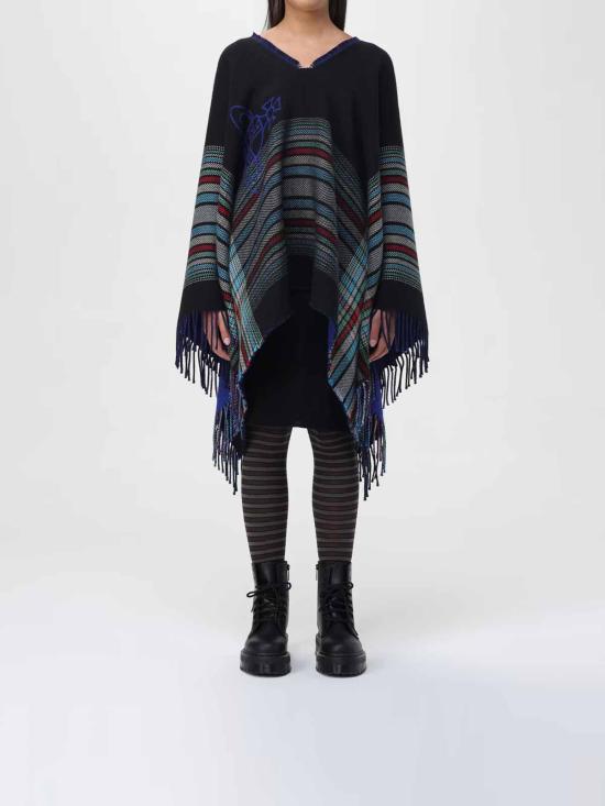  비비안웨스트우드 마드라스 판초 81070001W00P1MNN401MN BLACK - VIVIENNE WESTWOOD