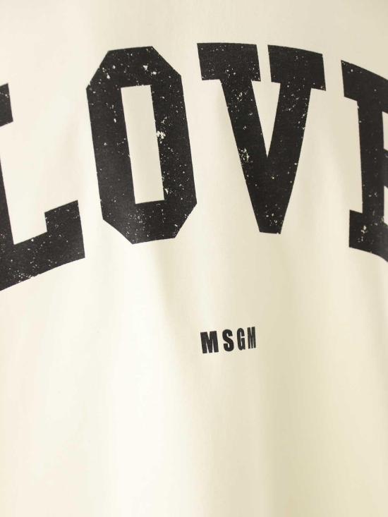  엠에스지엠 반팔 티셔츠 3540MM15223779802 Cream - MSGM