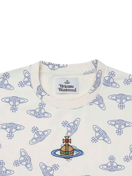  비비안웨스트우드 코튼 저지 로고 프린트 반팔 티셔츠 3I01000SJ0079B303 Multicolour - VIVIENNE WESTWOOD