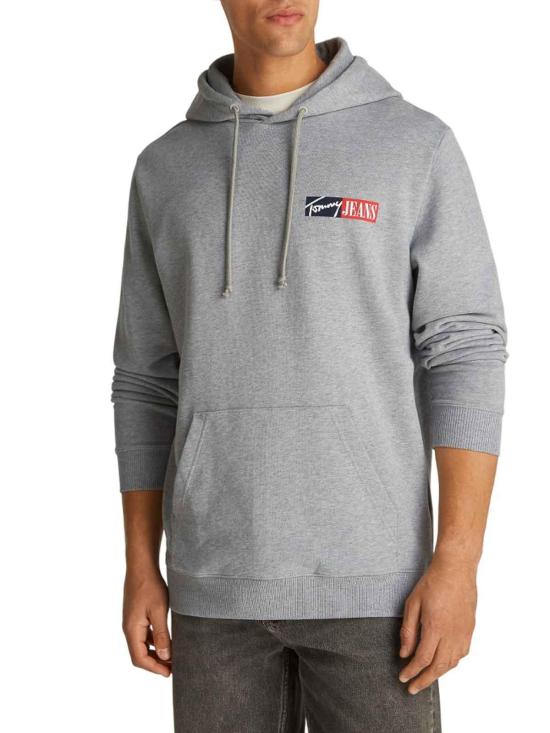 25FW 타미힐피거 후드 티셔츠 DM0DM20257P6N Grey - TOMMY HILFIGER