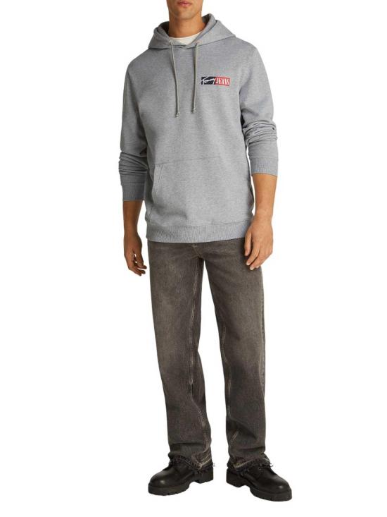 25FW 타미힐피거 후드 티셔츠 DM0DM20257P6N Grey - TOMMY HILFIGER