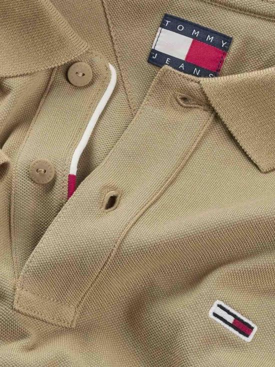  타미힐피거 폴로 티셔츠 DM0DM15940ACI Beige - TOMMY HILFIGER