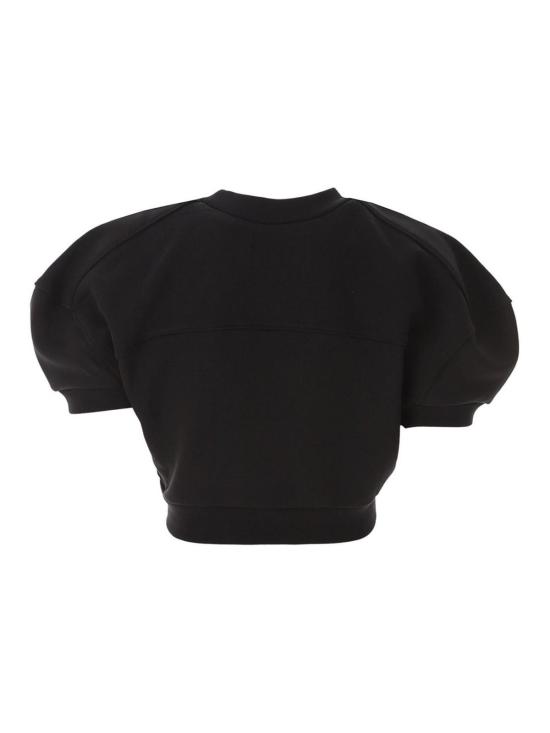  비비안웨스트우드 크롭 풋볼 스웨트셔츠 1I010007J0006PON401PO Black - VIVIENNE WESTWOOD